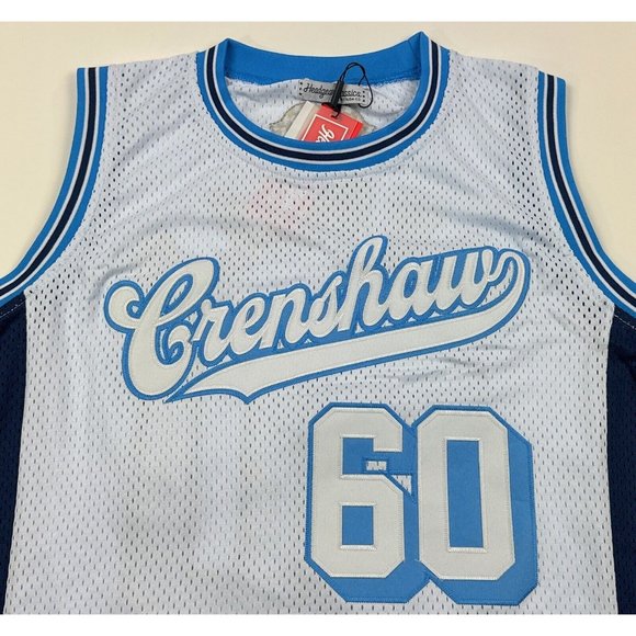 Nipsey Hussle #60 Crenshaw Headgear Classics Mens Medium White Basketball Jersey - Picture 4 of 10